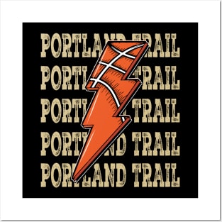 Funny Sports Portland Trail Proud Name Basketball Classic Posters and Art